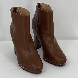 Report STEVIE Brown Heeled Boots with Studded Detail WOMENS SIZE 9.5M